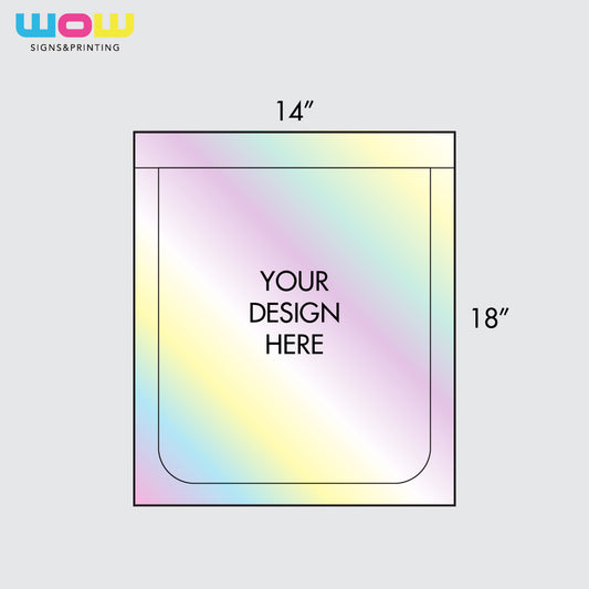 14"x18" Mylar Bag - Holographic